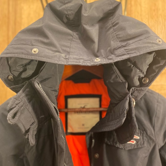 Hollister waist length black coat/jacket. Size Medium - Picture 7 of 9